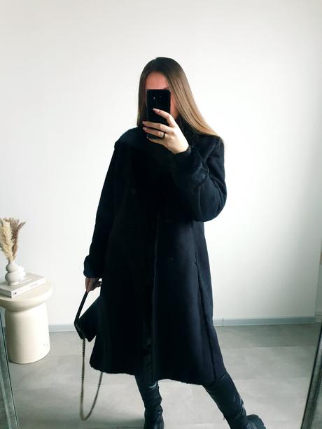 Čierny kabát m/l, m