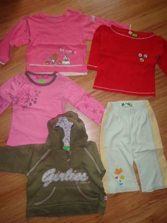 Tričká, mikina a tepláky v. 80, 68–80