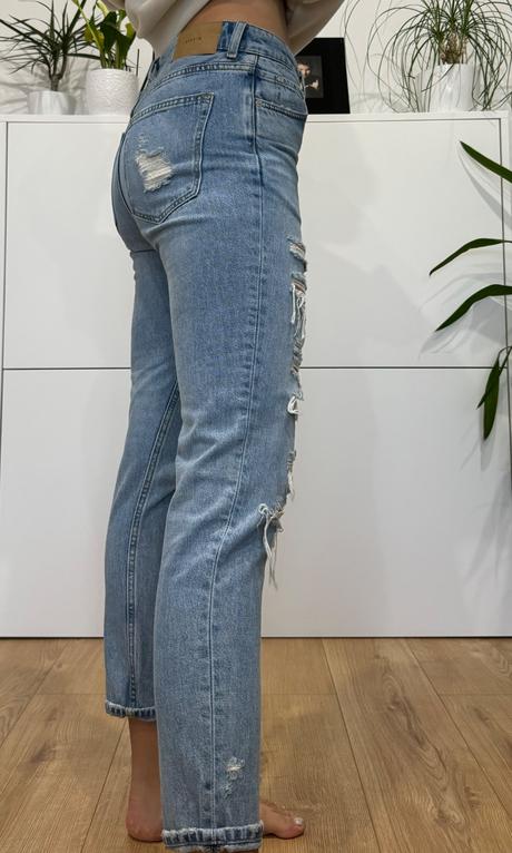 Roztrhane rifle, h&m,m