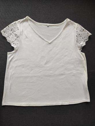 Elegantne tricko s cipkou, xxl