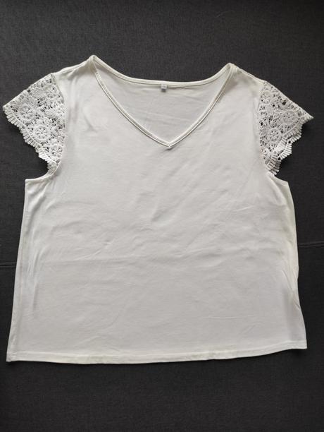 Elegantne tricko s cipkou, xxl