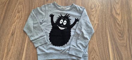 Mikina sivá barbapapa, zn. h&m, veľ. 110-116, h&m,110