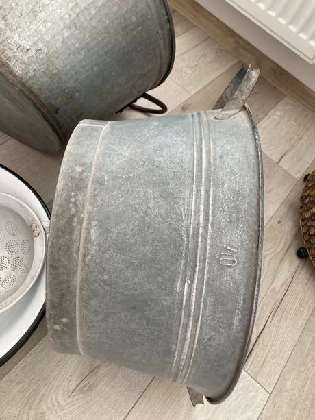 Pozinkované vandlíky, lavor smaltovaný,, 