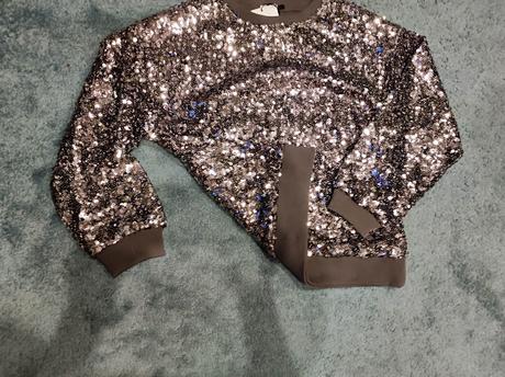 Flitrovaná mikina, zara,164