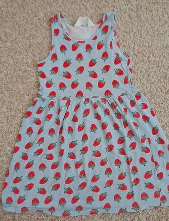 Jahodkové saty, h&m,122