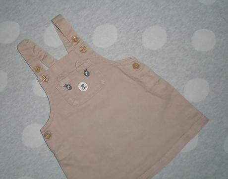 Menčestrové šaty na 3 až 6 mesiacov, h&m,68