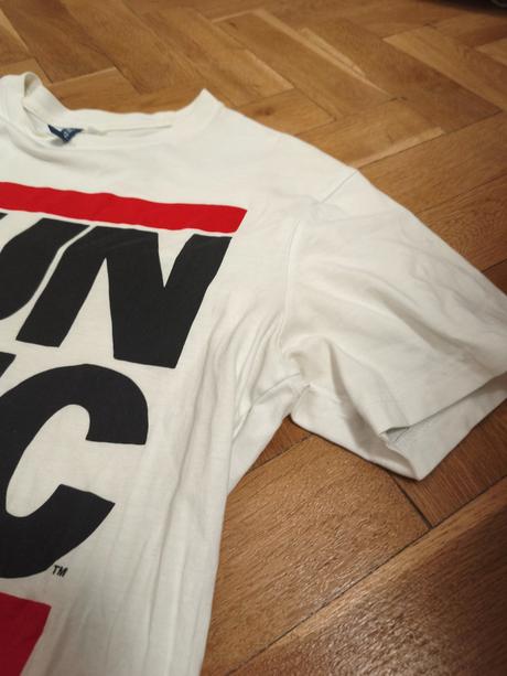 Tričko run dmc biele, h&m,m