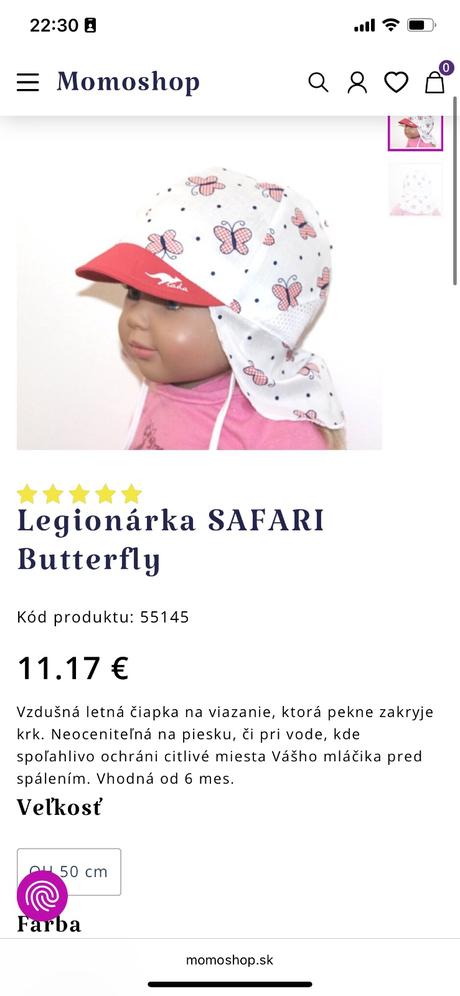 Šatka a legionárka zn.rada oh 50 cm, rada,50