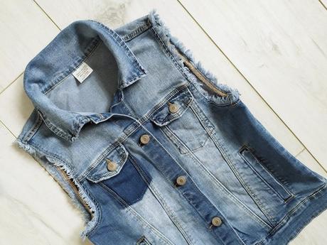 Jeansová vesta zara, zara,164