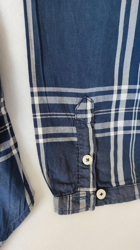 Bavlnená tenšia košeľa so stojačikom h&m, h&m,164