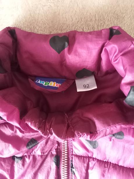 Dievčenská bundička so srdiečkami, lupilu,92