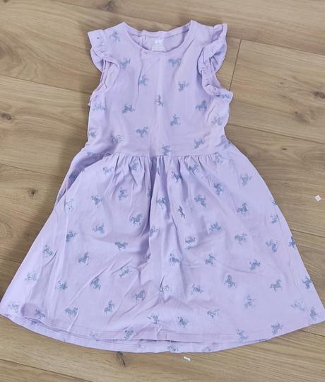 Šaty s konikmi 134/140, h&m,140