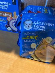 GERBER Cereal mliečna kaša banánová na dobrú noc