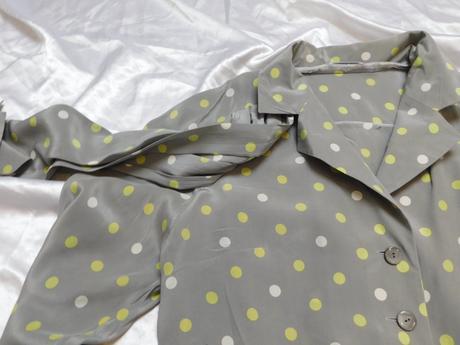 Reine seide bodkovana hodvabna bluzka, 42