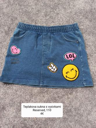 Teplakova riflova sukna reserved, 110, reserved,110