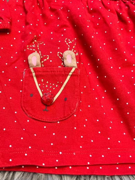 Dievčenské šaty vianočné (62), f&f,62