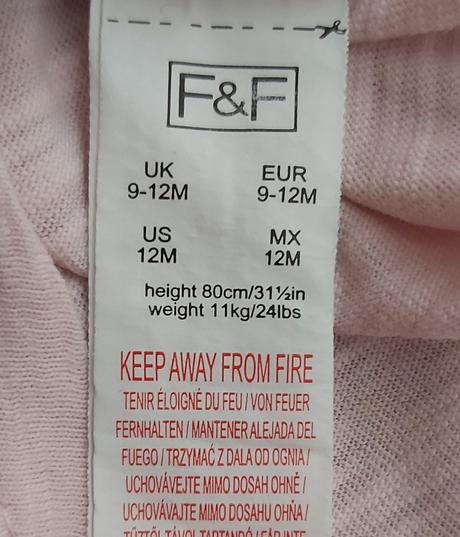 Tričká s dlhým rukávom 3 ks, f&f,80