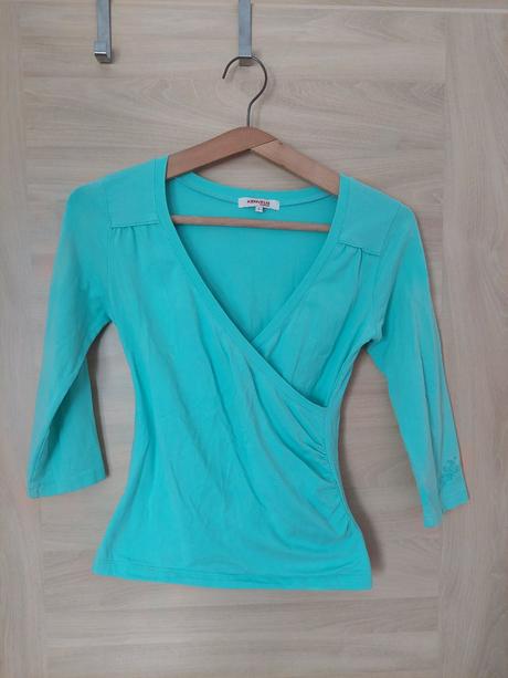 Tyrkysove tricko s 3/4 rulavom s zn. kenvelo, kenvelo,s