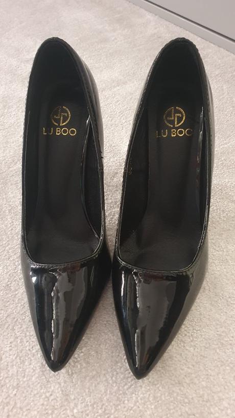 Čierne lakované lodičky, 37