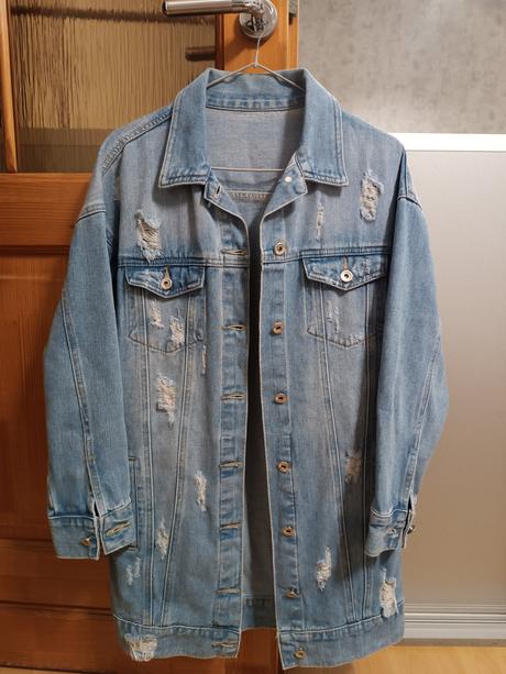 Predĺžená rifľová bunda, m