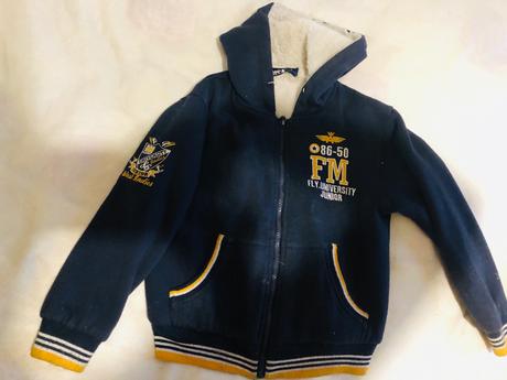 Chlapčenská zateplená mikina, 122