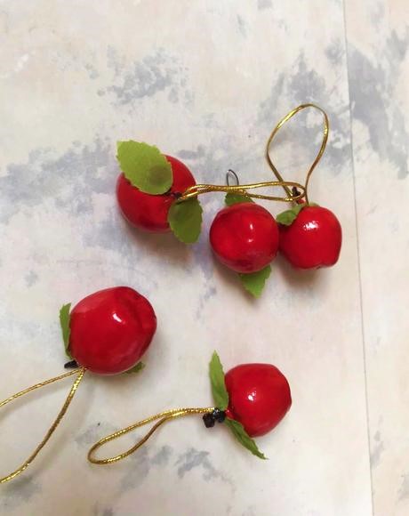 Vianočná dekorácia - jablčka 17, 