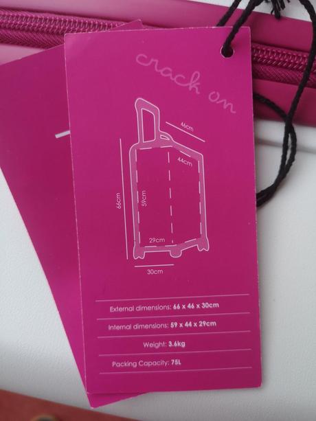 Rock love island dámsky cestovný kufor veľkosť m,