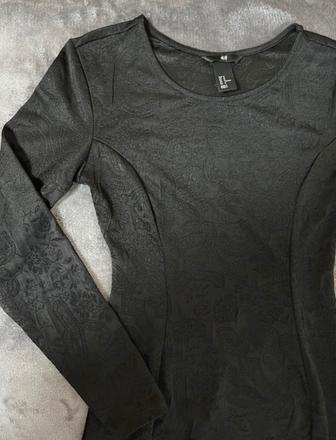 Čierne úzke šaty, h&m,m