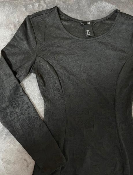 Čierne úzke šaty, h&m,m