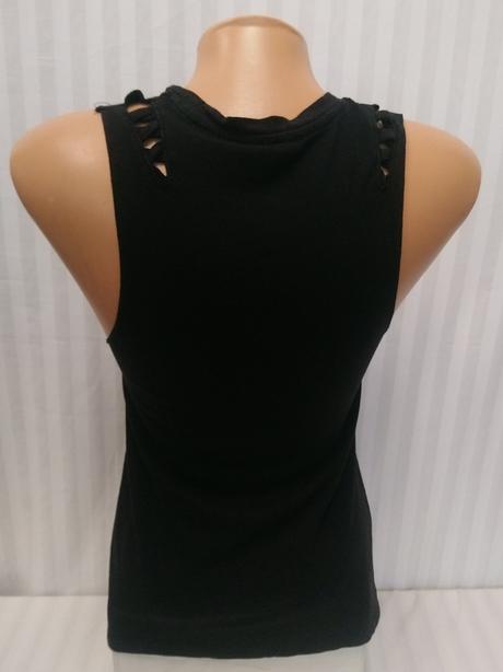 Dámsky čierny top s motívom, tally weijl, xs, tally weijl,xs