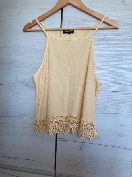 New look žltý croptop, new look,xl
