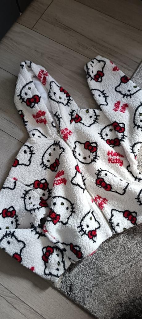 Teplá bundička hello kitty, h&m,164