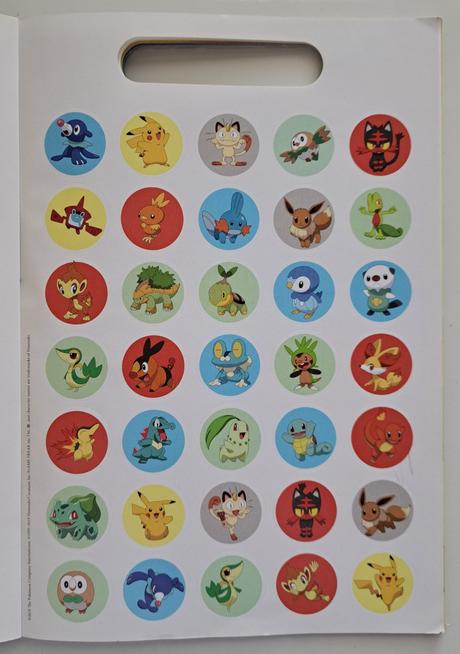 Knižka "pokémon" s aktivitami a nálepkami, 