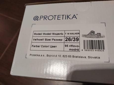 Papuče protetika t18 v. 26/39, protetika,39