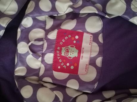 Dievčenský nepremokavý kabátik, tcm,116