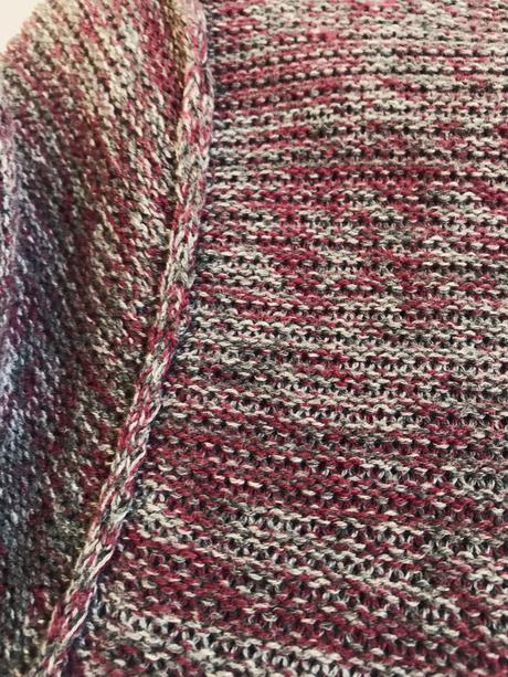 Dlhý melírovaný pulóver/minišaty, xl