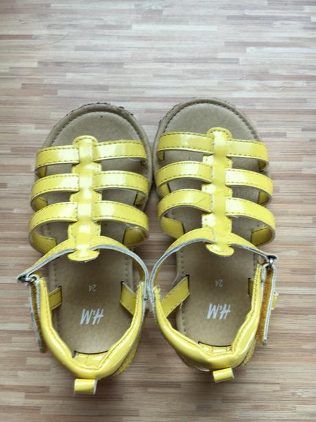 Citronove sandalky, h&m,24