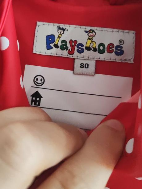 Pogumovaná bodkovaná bundička, playshoes,80