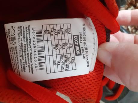 Detske turisticke topanky, 35