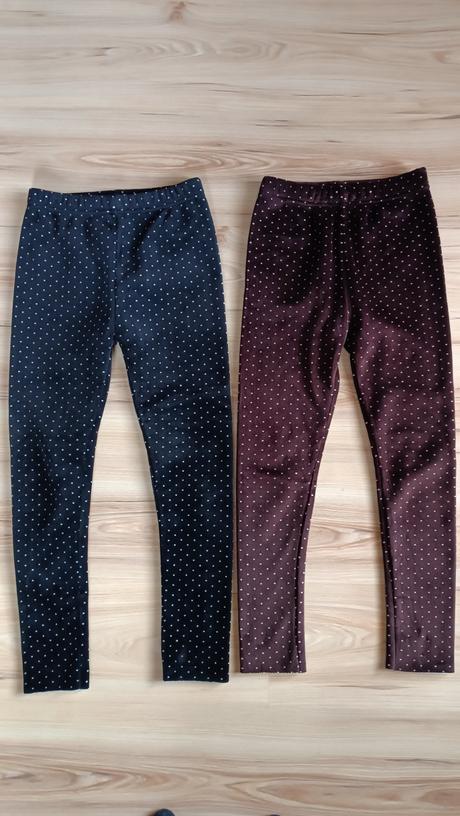 Zamatové zateplené legíny, 146