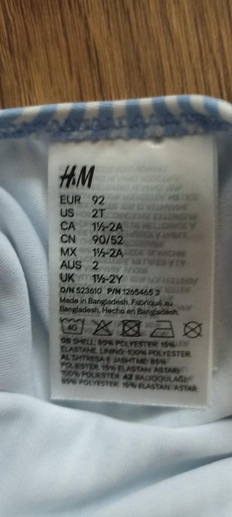 Plavky s čerešňami h&m, h&m,92