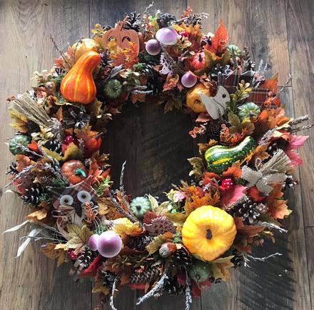 Jeseny veniec 60 cm, 