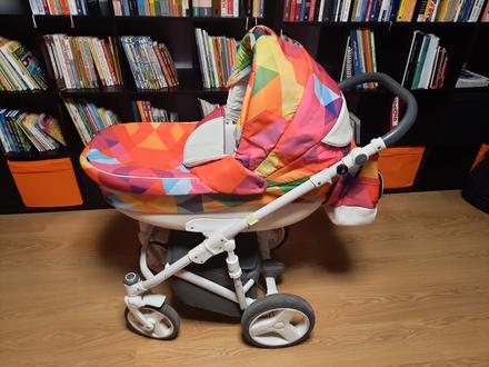 Bexa cube, farebný, dobre zachovalý kočík 3v1, bexa,bexa cube