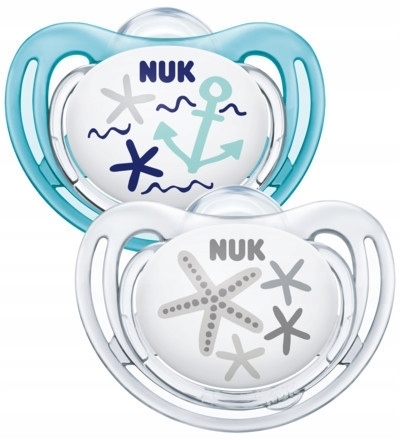 Nuk silikónový cumlík freestyle beach s púzdrom 2k, nuk