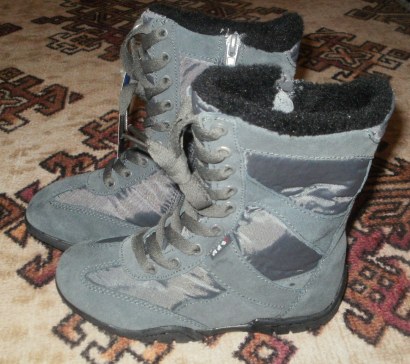 Sivé čižmičky 20 cm nenosené, 30