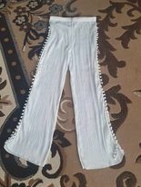 Lahucke nohavice po boku s velkym rozporkom, m