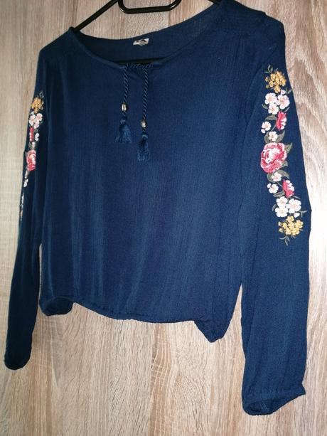 Tmavomodrá blúzka 140/146, 140