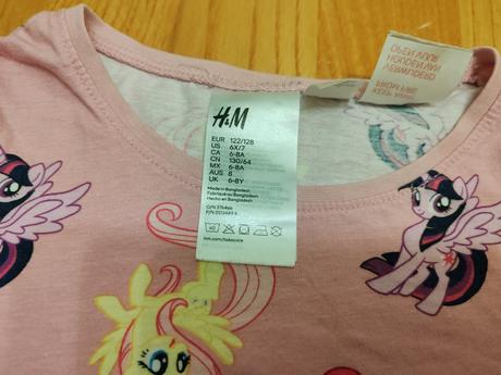 Pyžamá mlp, hp, h&m,128