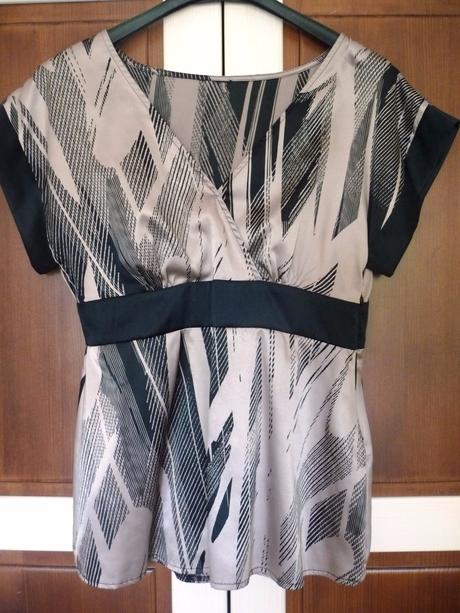 Saténový top, mango,s