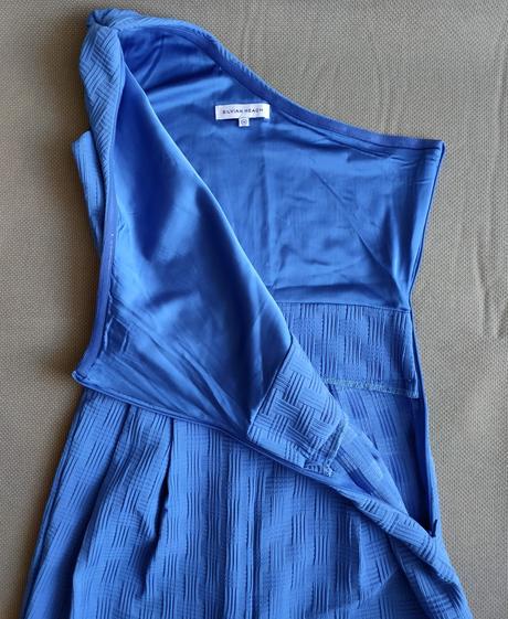 Krátky dámsky modrý overal silvian heach, m